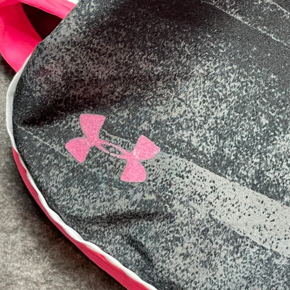 Under Armour Heat Gear Shorts Black Pink Breast Cancer Awareness Womens Size‎ XS - Picture 9 of 9